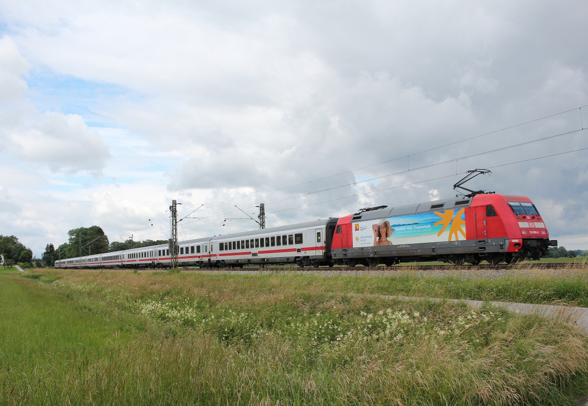 101 099-0 mit  Zypern-Werbung  am 21. Juni 2015 bei �bersee.