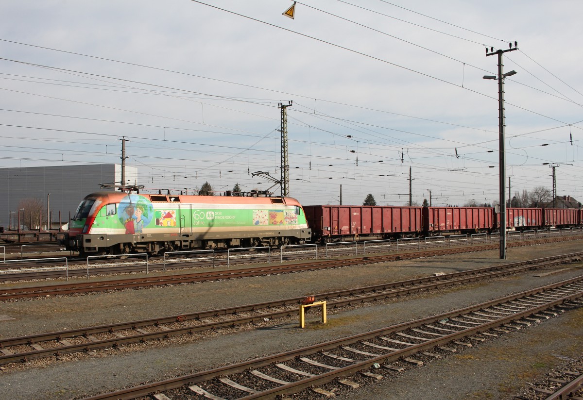 1116 007-6 am 17. März 2015 im Bahnhof von Enns.