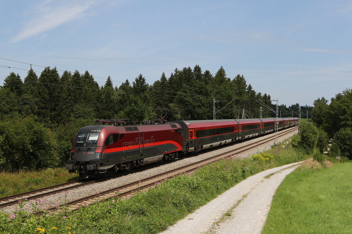 1116 215 am 11. August 2021 bei Grabenst�tt im Chiemgau.