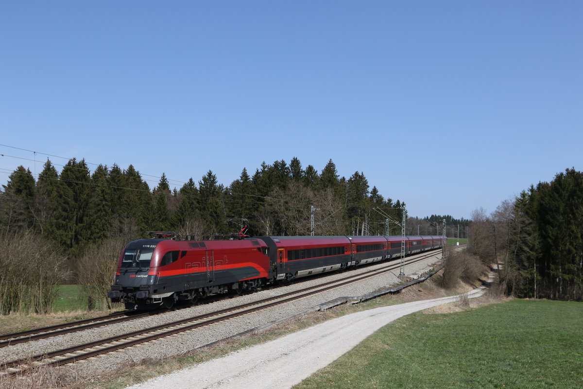 1116 237 am 1. April 2021 bei Grabenst�tt im Chiemgau.