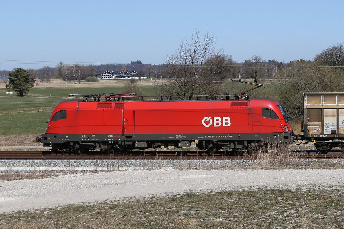 1116 254 am 31. M�rz 2021 bei Bernau am Chiemsee.