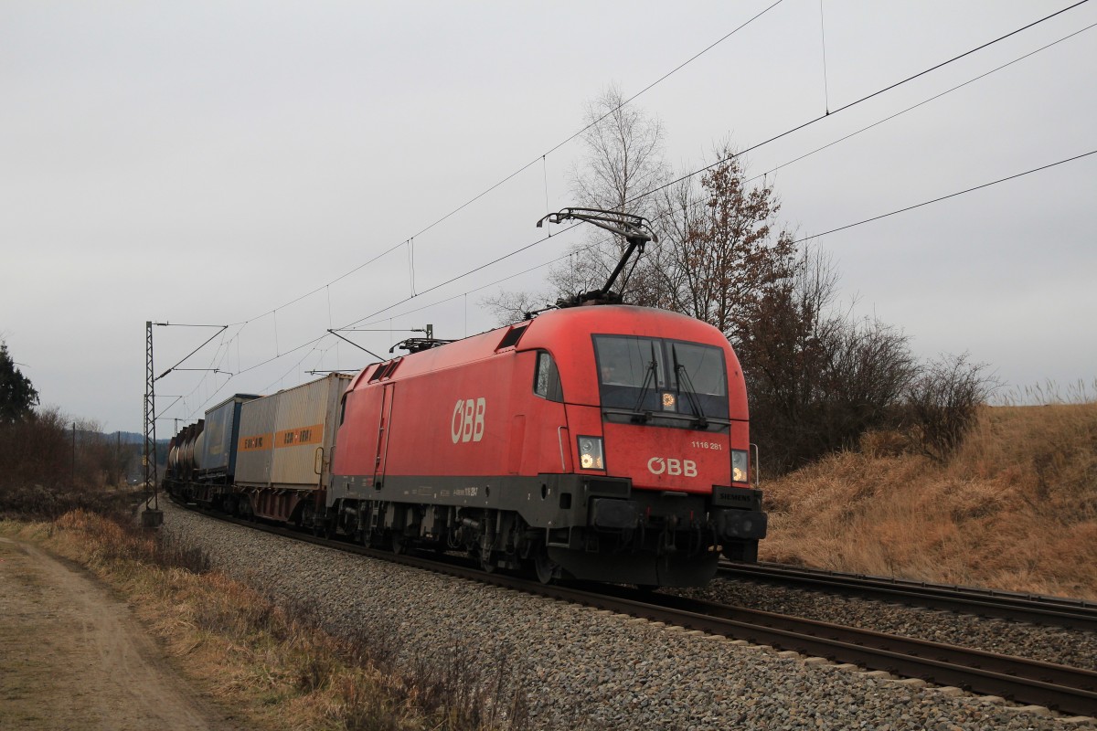 1116 281-7 am 4. Januar 2014 bei Osterm�nchen.