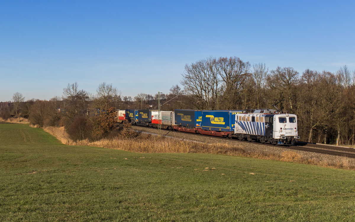 139 177 aus M�nchen kommend am 10. Dezember 2016 bei Hilperting.