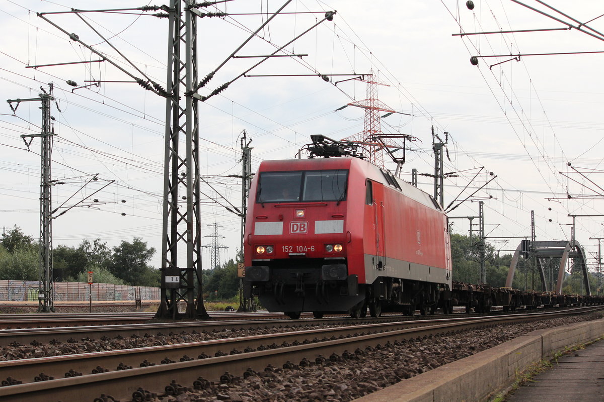 152 104-6 am 2. September 2016 bei Hamburg-Wilhelmsburg.