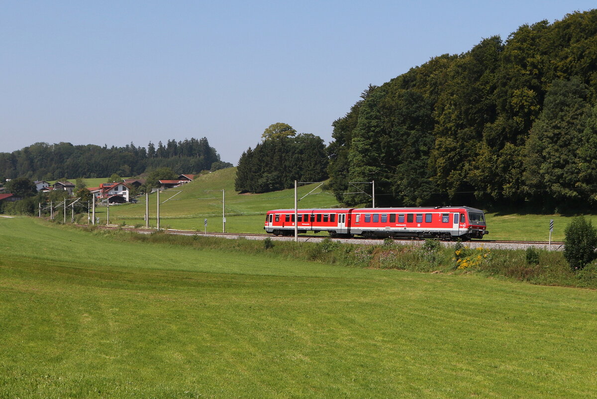 628 xxx war am 12. August 2025 bei Axdorf in Richtung Traunstein unterwegs.