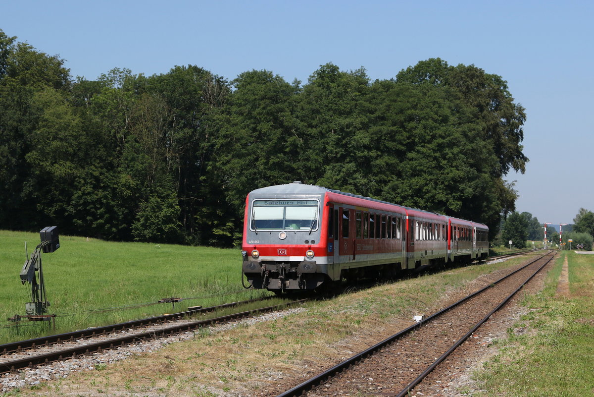 928 653 bei der Einfahrt in Kirchansch�ring am 1. August 2020.