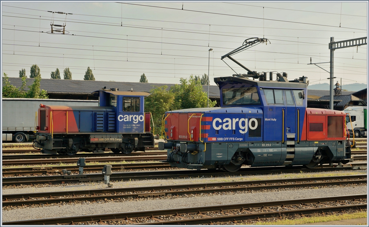 Die Eem 923 015-2 und der Tm 232 110-7 in St.Margarethen.
11.09.2016