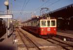 1993 verkauften die Appenzeller Bahnen die ABe 4/4 44 und 45 an die Ferrocarrils de la Generalitat de Catalunya (FGC), die sie als Tw 8001 und 8002 bezeichnete, hier steht Tw 8002 im Februar 1996