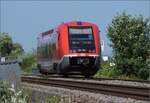 Beifang: 641 008 auf der Autobahnbr�cke bei Warmbach. Juli 2023.