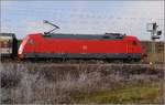 101 036 mit einem IC von Basel bei Schliengen.