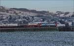 193 465 'Basel' SBBCI mit Zug unterwegs Richtung Brugg noch n�rdlich von Frick.