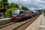 Die an die SBB Cargo International AG vermietete mit „XLoad“ ausgestattete 193 452  Helvetia  (91 80 6193 452-0 D-SIEAG) der SüdLeasing GmbH, Stuttgart (eingestellt in Deutschland