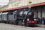 Extrazug mit 740.409 treft am 29 Mai 2022 in Luino ein.