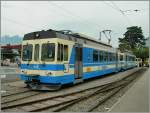 Der BDe 4/4 403 und ein weitere BDe 4/4 in Aigle, im Hintergrund ist mit etwas gutem Willen der A-L Zug zu erkennen.