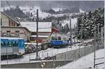 Leider nur aus etwas Entfernung konnte ich den RB BDhe 2/4 N° 7 in Arth-Goldau fotografieren.