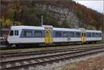 Der Steuerwagen des NPZ-Prototypen mit der Nullnummer war im Bahnhof Klus zu sehen.