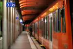 Der Bahnhof Bern - 

Abfahrtssbereiter Zug der RBS nach Solothurn im Untergeschoss des Bahnhofes Bern.

07.03.2025