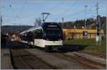 Der neue MVR SURF ABeh 2/6 7501  St-L�gier  wartet in Blonay auf die Abfahrt nach nach St-L�gier   wo der Zug festlich eingeweiht werden wird.