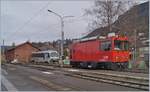 Die MOB HGem 2/2 2501 bei Testfahrten in Blonay.