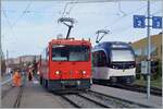 Der von der MOB  übernommene  ehemalige CEV MVR HGem 2/2 2501 auf einer Schulungsfahrt in Blonay.