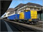 Die Am 847 906-5 0 (UIC: 98 855 847 906-5 CH-WRSCH) in Lausanne.