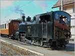 Die BFD HG 3/4 N° 3 wartet mit ihrem  Riviera Belle Epoque  im Rahmen des Dampffestivals 2006 in Blonay auf die Abfahrt.

4. Juni 2006