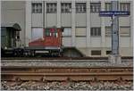 Im Bahnhof von Lützelflüh-Goldbach steht einer der noch wenigen verbliebenen, einst so zahlreichen  Stationstraktoren .