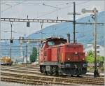 Die Bm 4/4 18443 im Rangierbahnhof von Biel.