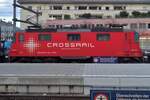 Seitenblick auf Crossrail 430 111 in Spiez am 23 M�rz 2017.