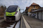 RABe 528 209 in Schwarzenburg.
