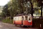 Der Verschubwagen 31 (SIG/BBC 1898) der Innsbrucker Stra�enbahn geh�rt zu einer Serie von neun Triebwagen, die 1950 von der Basler Stra�enbahn als Ersatz f�r Kriegsverluste gekauft und etwa bis Mitte