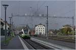 Der transN RABe 526 074 hat als Regionalzug 7033 von Buttes kommend Fleurier erreicht und wird nun abgestellt.