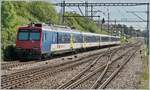 Ein RE von Frasne nach Neuchâtel bei der Durchfahrt in Auvernier. 

16. Mai 2017