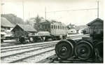 Der Bahnhof Laupen am 21.Mai 1963, mit der Ce4/4 1  Marianne , die heute dem Verkehrshaus geh�rt.