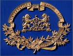 Einmal mehr aber in sch�nem Licht das Emblem der Companie Internationale de Wagon-Lits et des Grands Express Europeens.