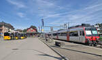 Bahnhof Laufenburg, leider heute die Endstation, wo fr�her Personenz�ge Stein S�ckingen-Laufenburg-Koblenz-Winterthur fuhren, meist mit Ae 3/6 II, manchmal mit Be 4/6, und m.W.