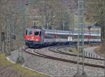 IC Stuttgart – Z�rich in der Thayinger Kurve.