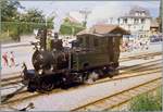 Die RhB G 3/4 N° 1 rangiert in Blonay.