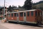 Im Juli 1983 ist der 1906 in Dienst gestellte Xe 4/4 22 der MOB in Sch�nried abgestellt