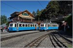 Dank dem  Rochers-De Naye  Lauf, dem ohnehin sonnigen Sonntag und der Werkstatt Aufenthaltbedingten Abwesenheit des Bhe 4/8 305 waren an diesem 3.
