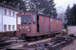 Alte Triebfahrzeuge in Langenthal (Oberaargau - Jura - Bahn OJB): De4/4 51 von Ringhoffer / Alioth aus dem Jahr 1908 mit Holzkasten (und einseitig neuem F�hrerstand); 180 PS.
