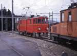 Der Schneepflugwagen Xe2/2 90 der ehemaligen Sernftalbahn.