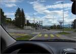 Fahrtag Wolfhuuser Bahn.

Hoppala, eine Weiche im Kreisverkehr in Wolfhausen? Wie kommt denn das? Oktober 2021.