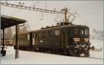 Der Be 4/6 1608 ersetzte an wenigen Tagen im Winter 1986/87 zwischen Beinwil am See und Beromünster die Stammkomposition De 4/4, B, Bti.