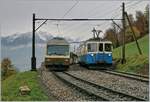 Der MOB ABDe 8/8 4001  Suisse  auf einer Extrafahrt in Sendy-Sollard.