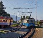 Erfreulicherweise auch im Sommer 2018 noch hie und da im Planbetrieb: Der MOB ABDe 8/8! Hier erreicht der MOB ABDe 8/8 4001 SUISSE als Regionalzug 2309 von Les Avants nach Montreux den Bahnhof von
