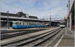 Der MOB ABDe 8/8 4002 VAUD und ein ex asm Be 4/4 in Montreux.