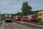 CEV GTW Be 2/6 und BDeh 2/4 74 und 73 in Blonay.