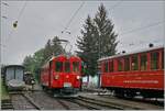 Zur Saisoner�ffnung der Blonay-Chamby Bahn wurde f�r die elektrischen Z�ge der RhB Bernina Bahn ABe 4/4 I N� 35 der Blonay Chamby Bahn eingesetzt, eine gute (optische) Wahl, den entgegen der