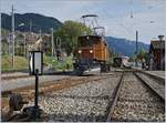 50 Jahre Blonay-Chamby: Die Bernina Bahn RhB Ge 4/4 182 rangierte in Blonay.

9. Sept. 2018